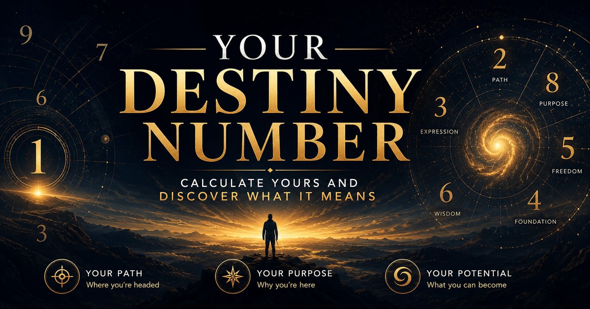 Your Destiny Number Calculator · Astroma